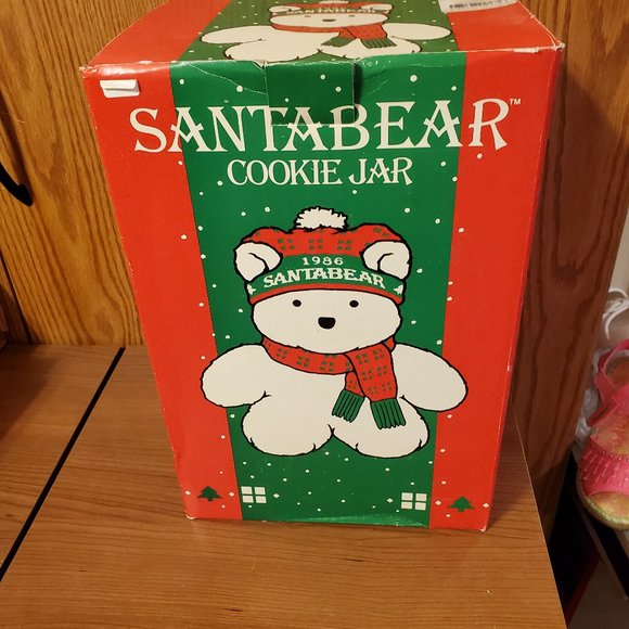 Vintage 1986 Santa Bear Cookie Jar and original box - Picture 13 of 15